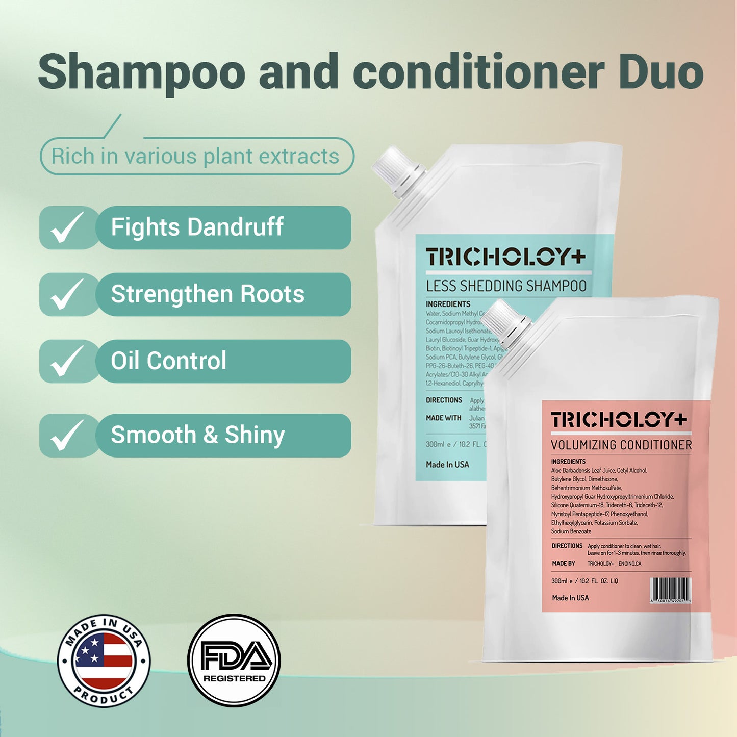 Volumizing Hair Care Set – Shampoo & Conditioner