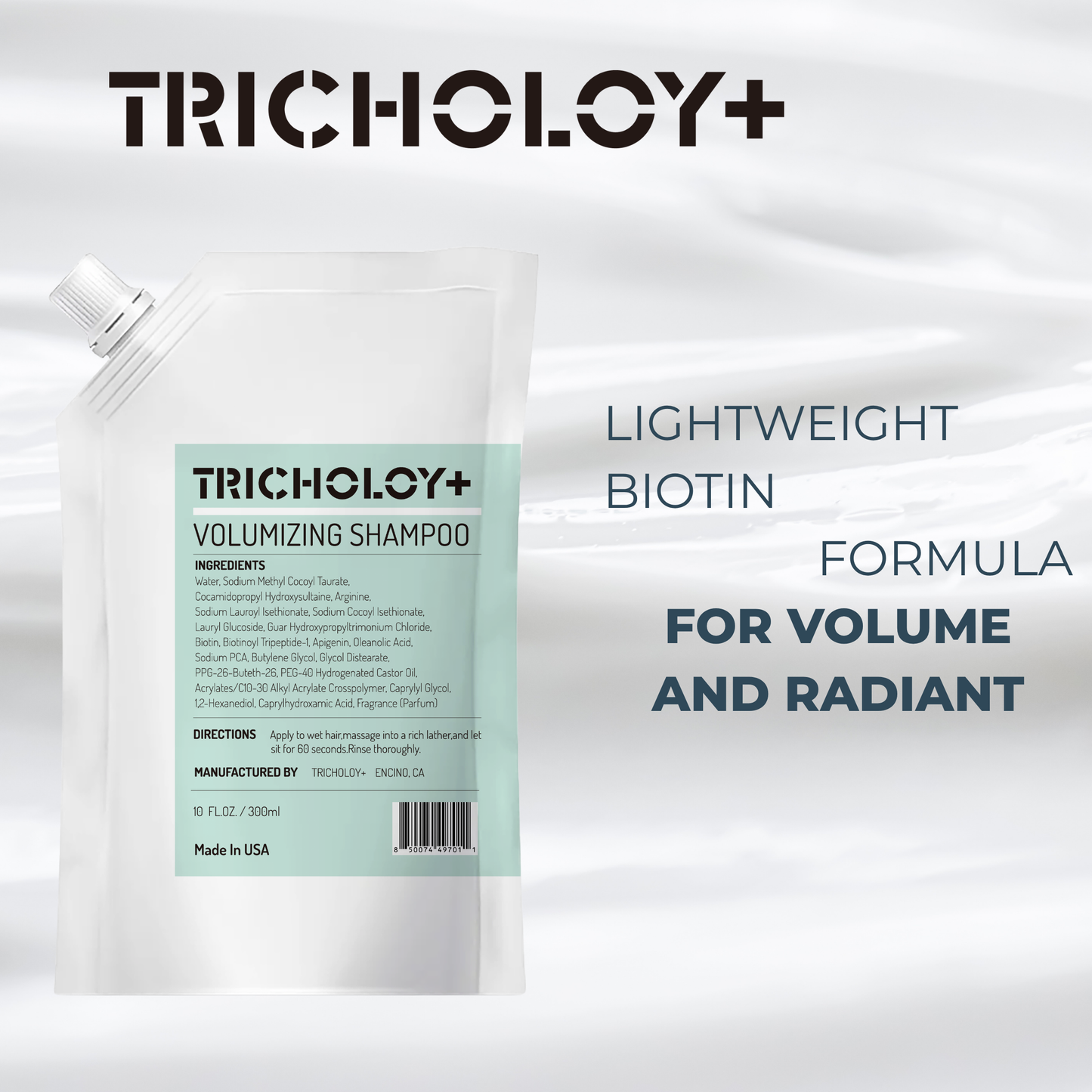 Volumizing Shampoo - Thickening & Strengthening Formula with Biotin & Oleanolic Acid